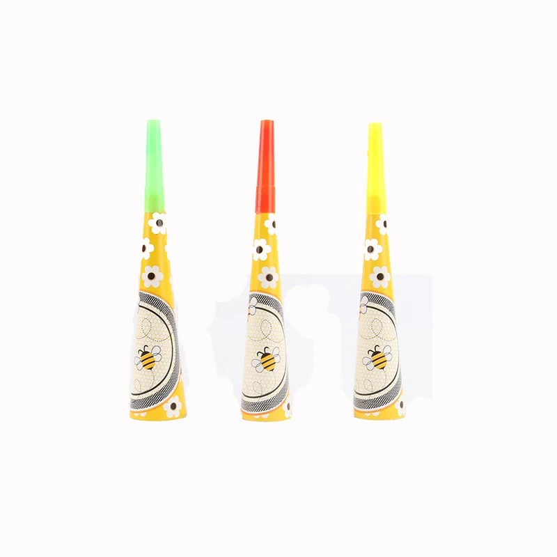 horn 6pcs Детская вечеринка на день рождения пчела кинематографическая тематика одноразовая посуда бумажная чашка скатерть День рождения украшение для детей - Цвет: horn 6pcs