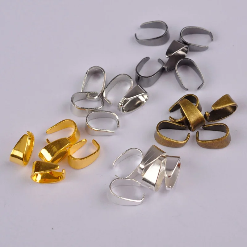 

1000Pcs Pendant Clip Clasp Melon Seeds Buckle Pendant Connector Copper Charm Bail Beads Jewelry Findings DIY Jewelry Component