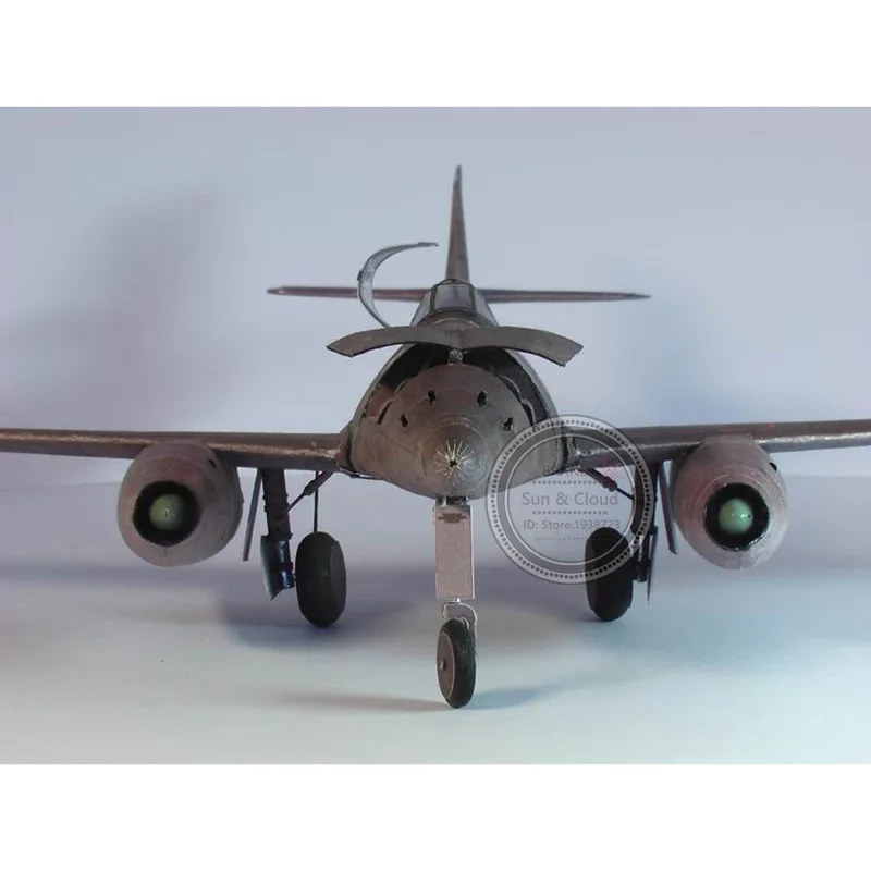 3D модель немецкого истребителя Me 262 1:33 версия GPM набор для сборки бумажных карт