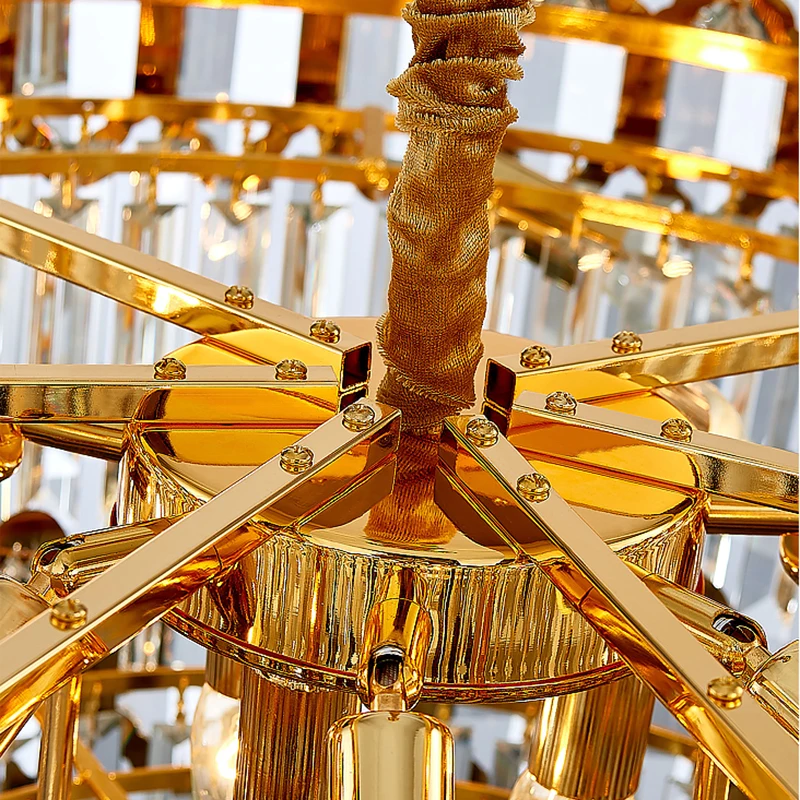 

Crystal Chandelier Living Dining Lighting Crystal Lamps New Design Led Home Lighting Gold Hot Manggic Modern Luxury LED Bulbs AC