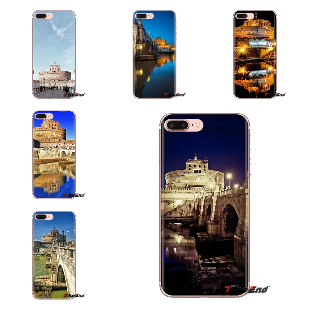 Для Xiaomi Redmi 4 3 3S Pro mi 4i 4C 5 5s Max Note 2 прозрачный мягкий ТПУ чехол Castel Sant Angelo Римский