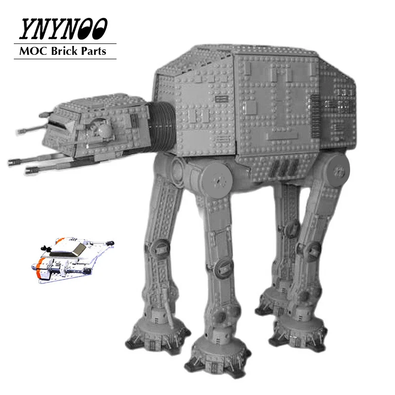 

Новинка, Звездный план, интерстеллярная Вселенная UCS AT-AT Walker Fighter Sapce Wars, строительные блоки, кирпичи, игрушки «сделай сам», дизайн аниомилон