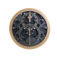 Large Vintage Wall Clock Gear Mechanical Wall Watches Home Decor Living Room Bedroom Cool Metal Creative Clocks Gift Ideas