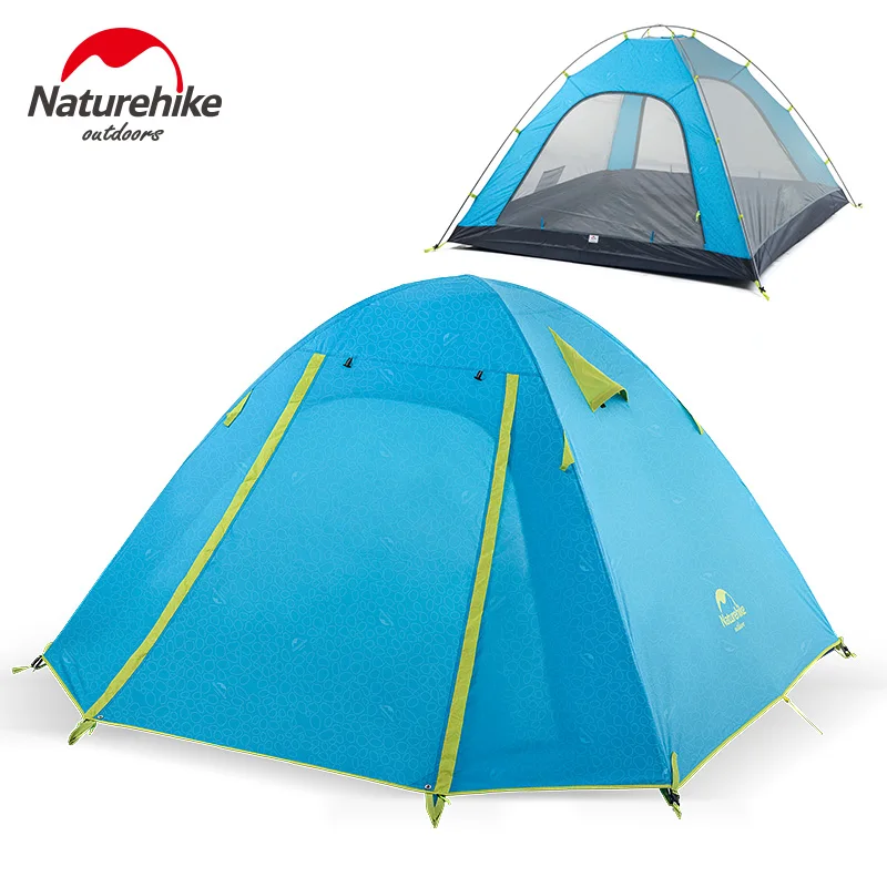 Палатка Naturehike NH18Z022 P двухслойная для мужчин защита от УФ излучения на 3 сезона 2 4