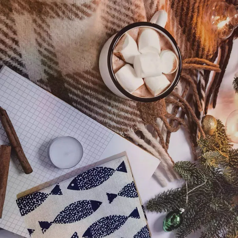 Photo Studio New Product Photo Props Desktop Photography Background Cloth INS Cotton And Linen Placemat  Still  Life Background.