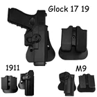 Тактическая кобура для охотничьего ружья для Glock 17 19 Colt 1911 Beretta M92 страйкбольный военный чехол для пистолета с поясом и сумочкой для магазина