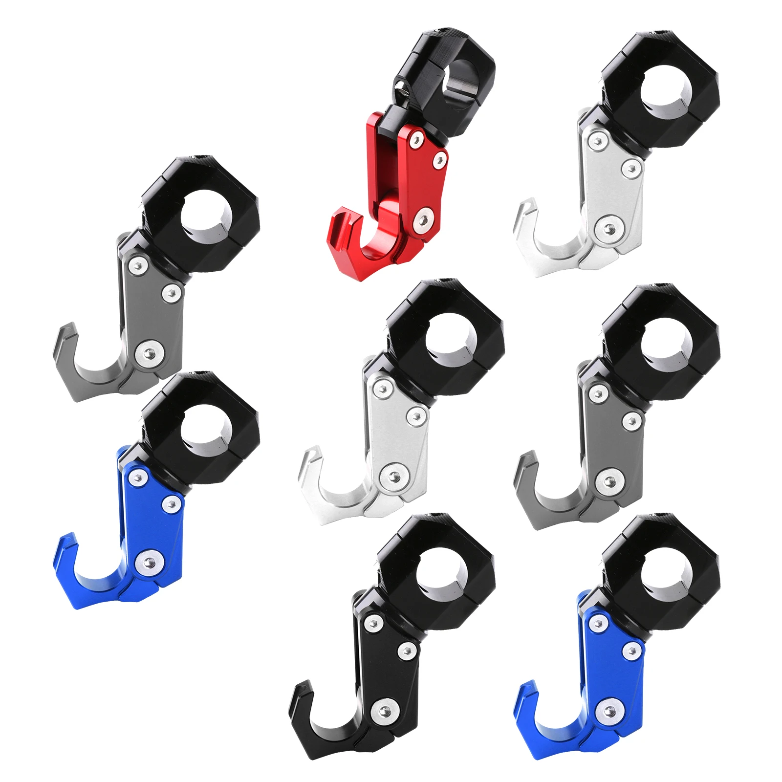 

1pc Metal Motorbike Hook Helmet Holder Aluminum Alloy Baggage Hook Mount Storage Hanger Universal Spare Parts Moto Accessory