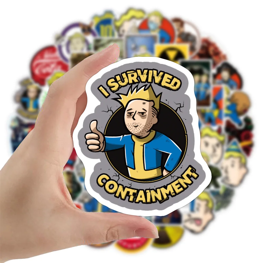 103050pcs cartoon fallout game stickers diy motorcycle laptop guitar car phone bike skateboard graffiti decal sticker kid toys free global shipping