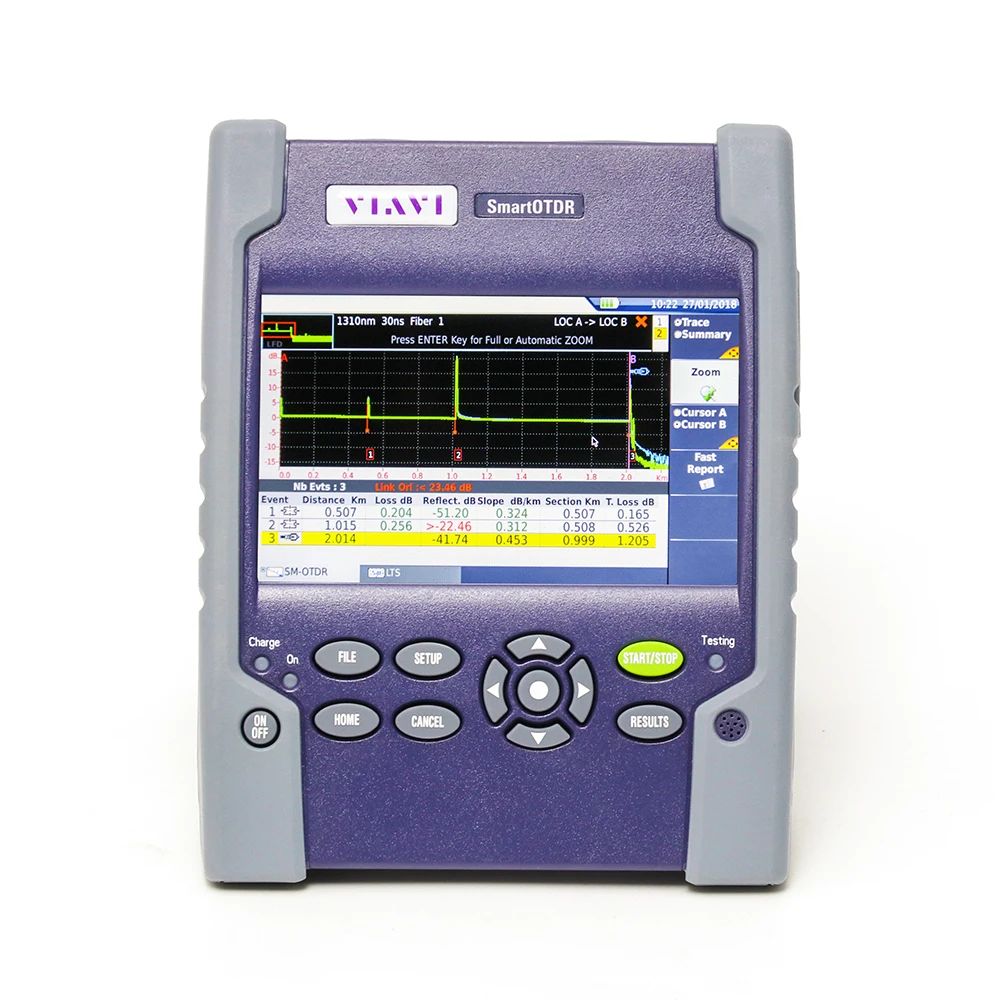 FTTx оптическое время домена рефлектометрический тест JDSU SMARTOTD SM OTDR 1310/1550 нм 33/31 дБ