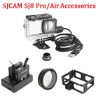 Зарядный водонепроницаемый чехол для спортивной камеры SJCAM sj8 Pro, защитная рамка для объектива, зарядное устройство