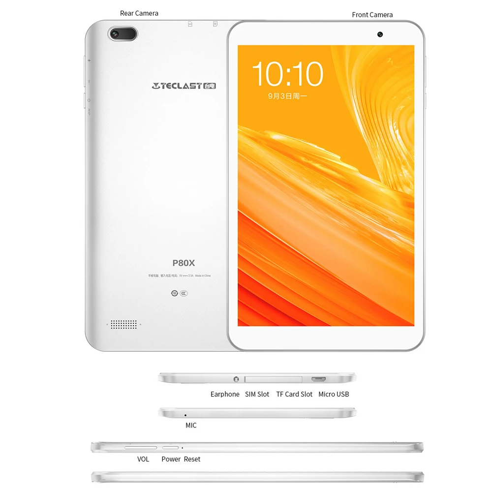 Белые планшеты Teclast P80X 4G планшет Android 9 0 нетбук фаблет Планшеты 8 дюймов 1280x800 SC9863A