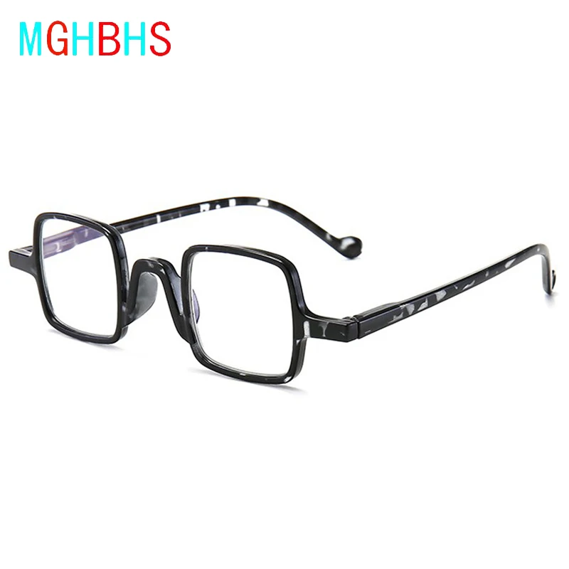 MGHBHS Fashion box readinf glasses men and women universal blue light radiation-proof reading