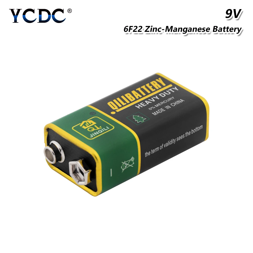 6F22 PPP3 6LR61 9V Zn/MnO2 цинк марганцевый аккумулятор одноразовые сверхмощные сухие