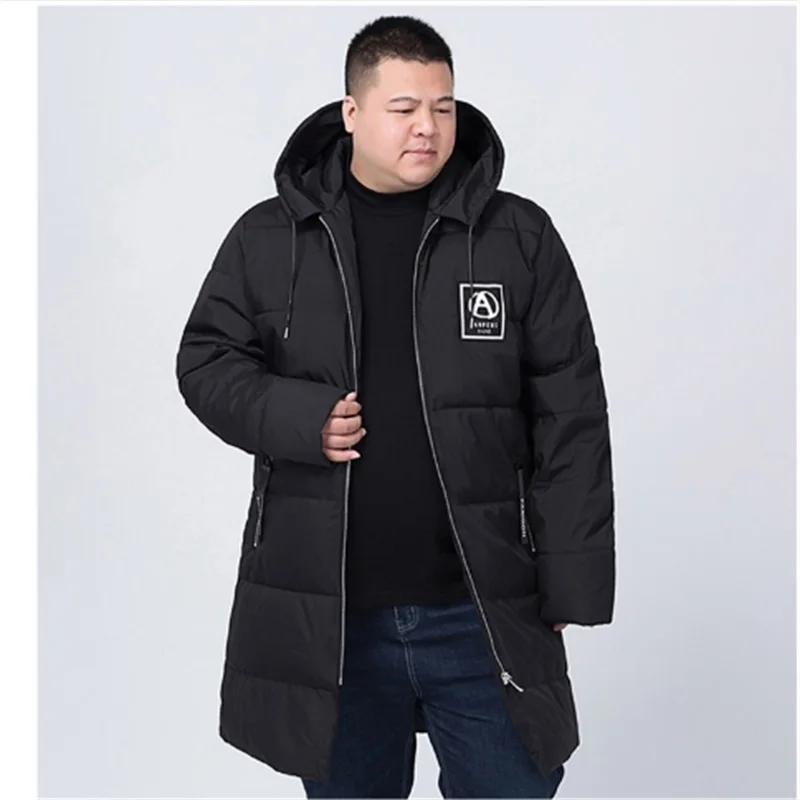 Новый размера плюс 9XL 8XL 7XL брендовая зимняя длинная куртка с хлопковой подкладкой