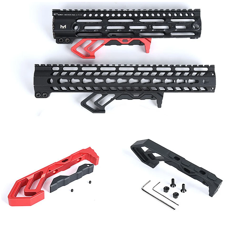 

Тактический блокировщик наручников для охотничьей винтовки MLOK KEYMOD, ручной упор, алюминиевый, подходит для Пикатинни, обновленный вариант н...