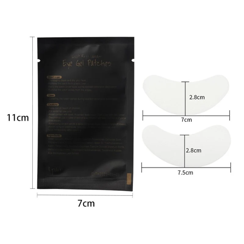 

50PCS Lint Free Under Eye Gel Pads Hydrating Eye Paper Patches Grafted Eyelashes Extension Eye Tips Sticker Wraps Makeup Tool