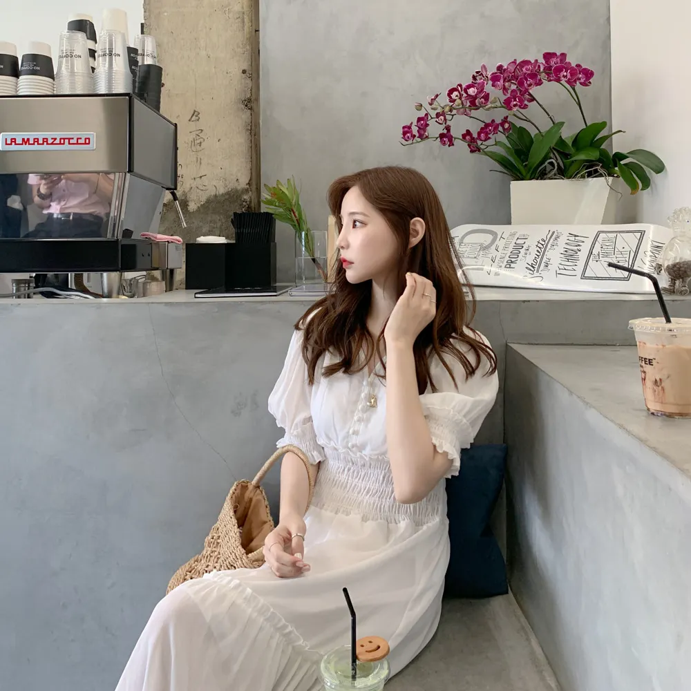 Новинка Летнее платье с эластичной резинкой на талии для девочек Вечерние платья