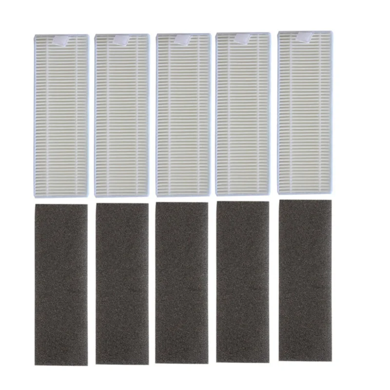 

5x HEPA Filter 5x Sponge for Tefal Rowent X-plorer Serie 95 RG7975WH RG7987 Robotic Vacuum Cleaner Spare Parts Accessories