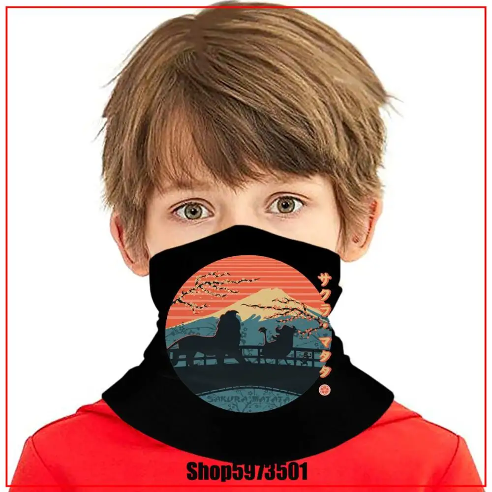 Король Лев Симба Сакура Матата Многоразовые Дышащие Гарри банданы шарф Сделай