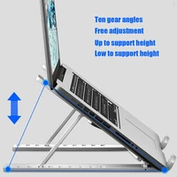protable foldable laptop stand adjustable notebook holder support for computer tablet base desk riser portable laptop