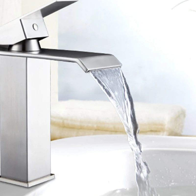 

Кран «Водопад» для ванной, отеля, торгового центра, раковины, смеситель, кран для холодной и горячей воды