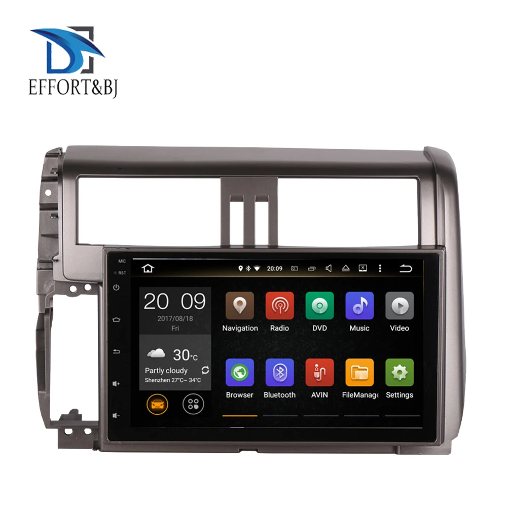 Автомагнитола для Toyota Prado 150 Android 9 0 8 ядер 4 Гб GPS навигация 2010 2011 2012