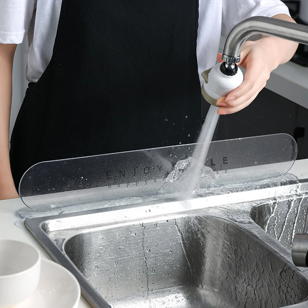 Sink Water Guard Household Baffle Board Anti-splash for Bathroom Home Kitchen Prevent Splashing Tool Basin | Дом и сад
