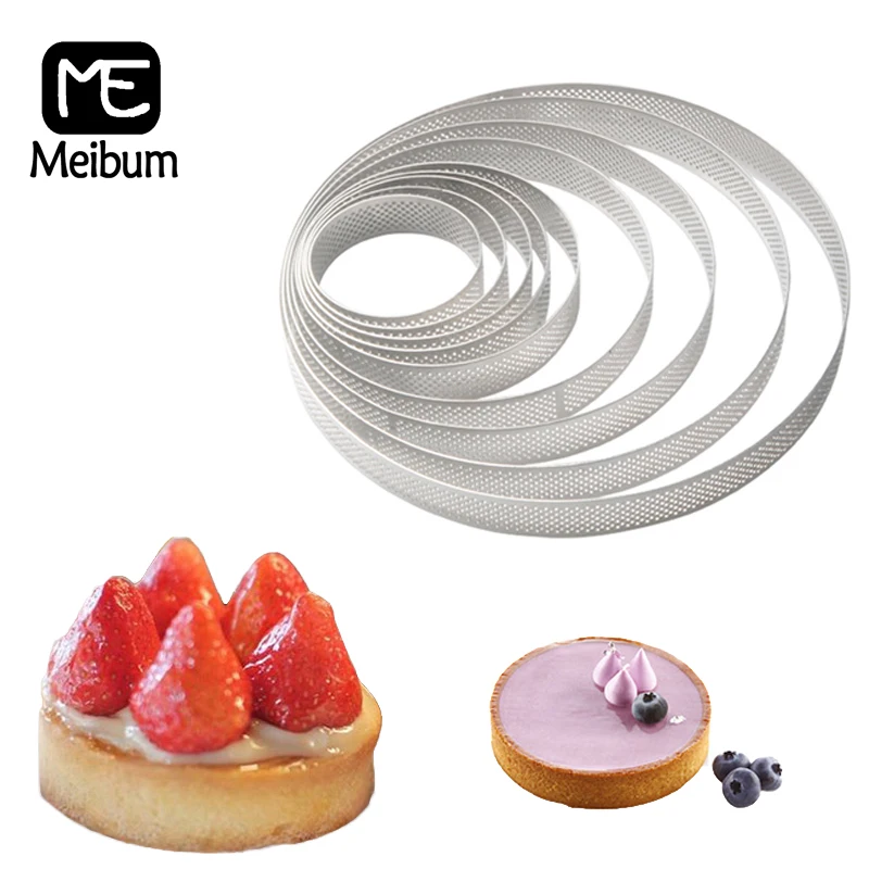 Meibum круглый французский десерт из нержавеющей стали Tart кольцо сырный мусс форма