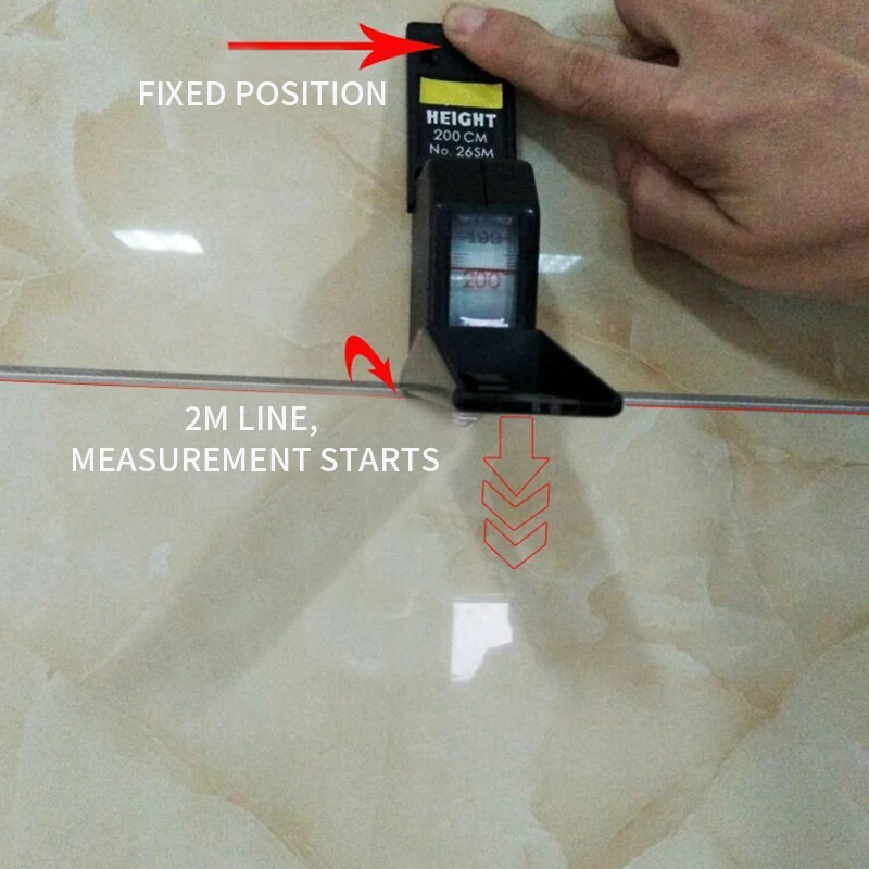 Ленточный измерительный настенный выдвижной высотомер для тела точный