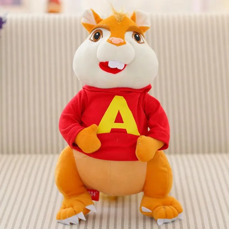 Плюшевые игрушки Alvin And The Chipmunks плюшевые для детей 36 см | Игрушки и хобби