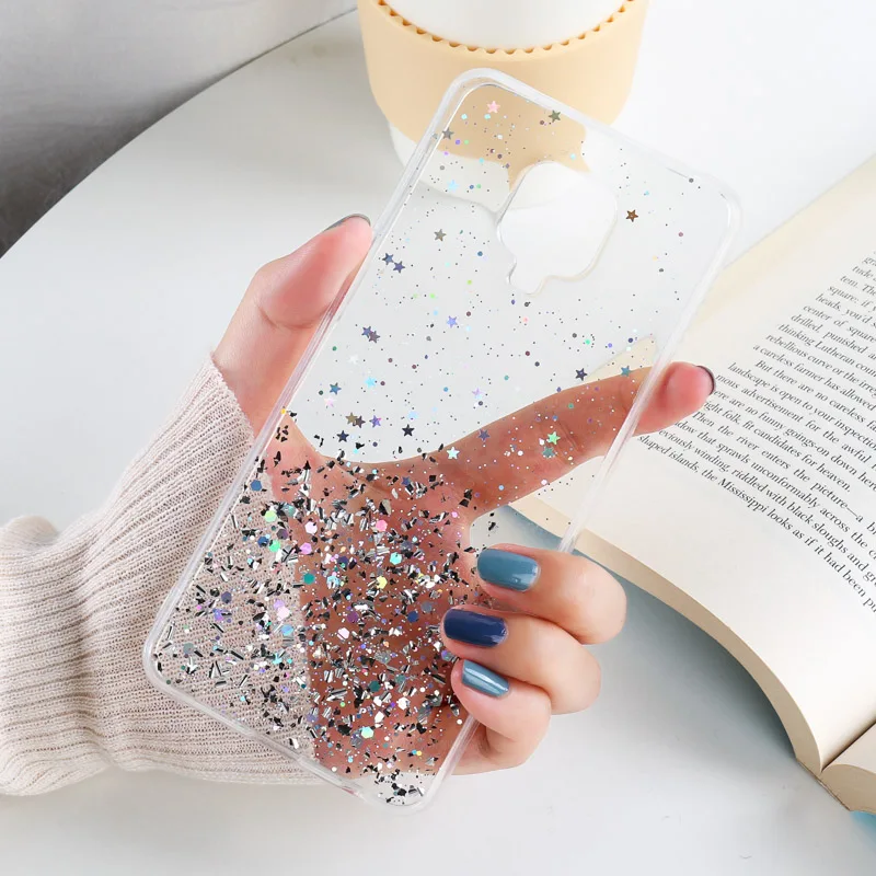 

Bling Glittter Case For Xiaomi Redmi 9C Cases Silicon Phone Funda on Xiaomi Redmi Note 8 9 Pro 5G 9s 9A 8T 9i NFC Note9 Cover