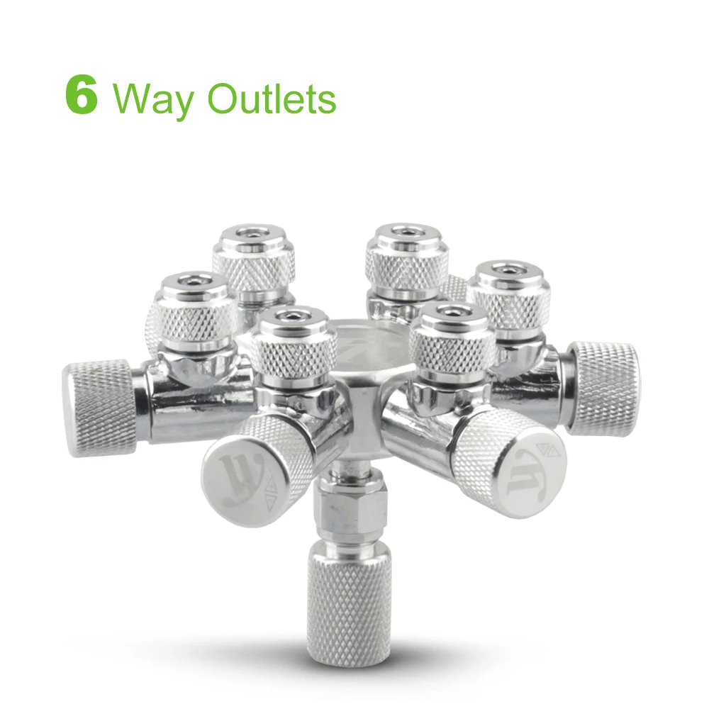 Бак для аквариума СО2 разветвитель клапана регулятор распределитель иглы тонкая