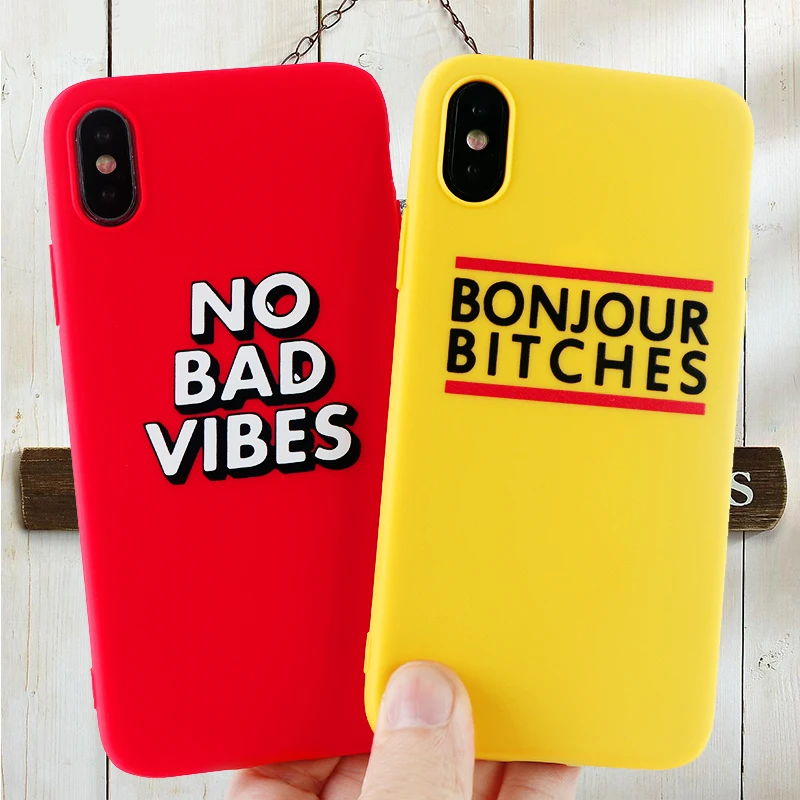 Модный чехол для телефона с буквенным принтом s IPhone 11 8 7 6s Plus Pro X XS MAX XR Забавный