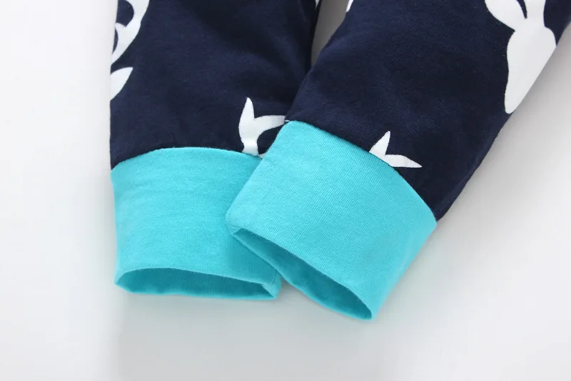 

NEW ARRIVAL Spring baby boys clothes Infant Suit Autumn Long Sleeve Deer pattern 3pcs tops+pans+hat Newborn Clothes 6-18m outfit
