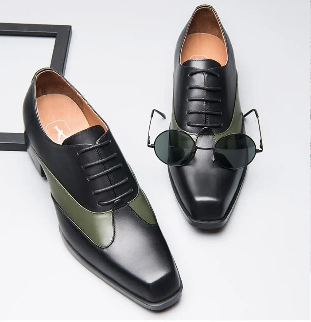 

Мужские деловые кожаные туфли на шнуровке, в Корейском стиле