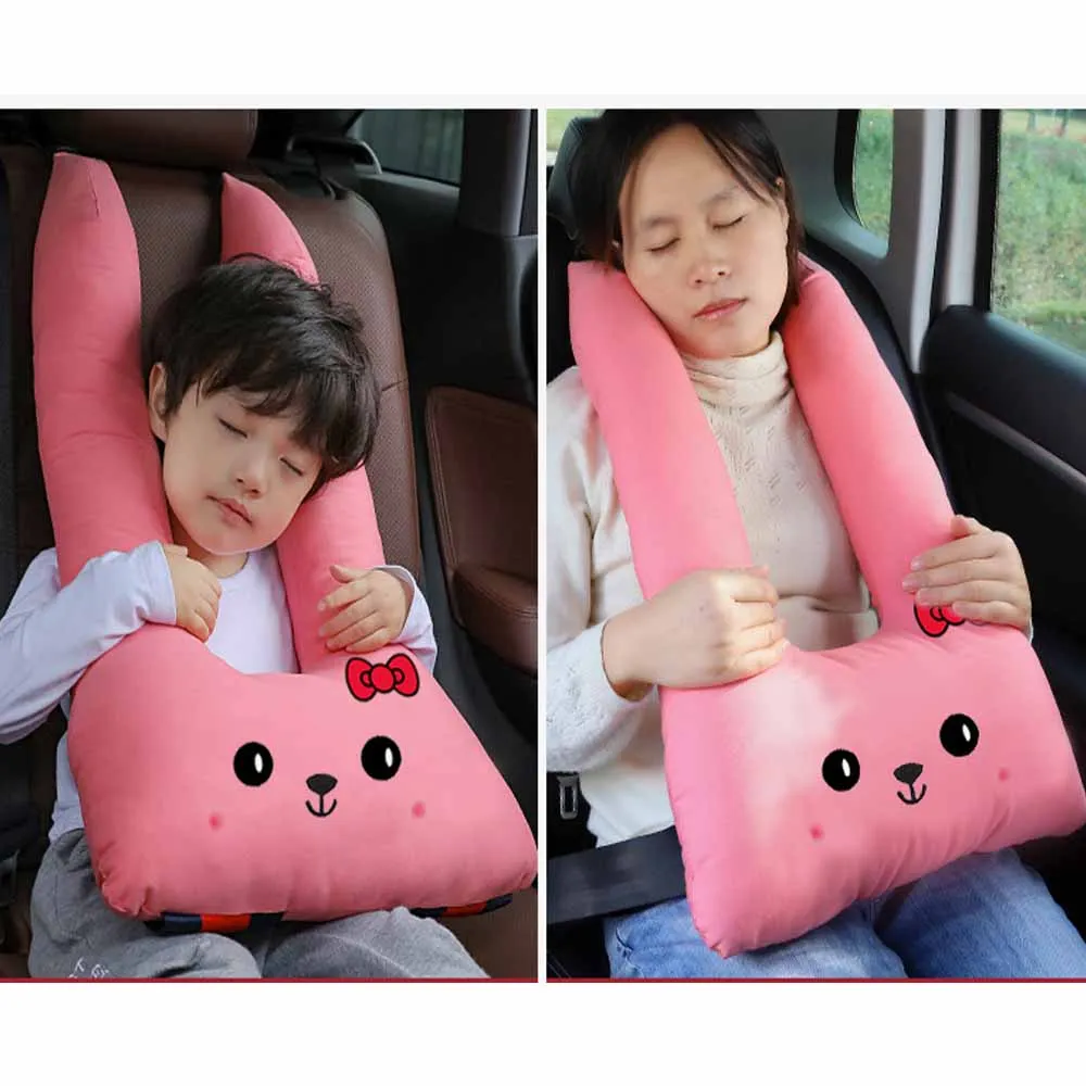 

Cotton Cartoon Car U-shaped Pillow Armrest Waist Protection Lumbar Pillow For Sofa Bed Car Travel Chair Cushion Soft Hold Mat