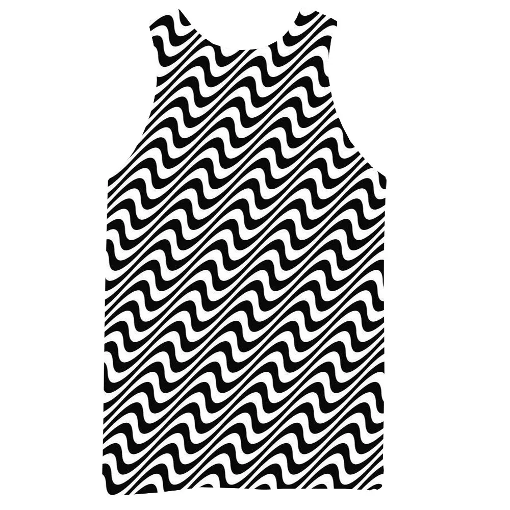 

Abstract Tank Top For Men 3D Print Sleeveless Psychedelic Pattern Top Graphic Vest