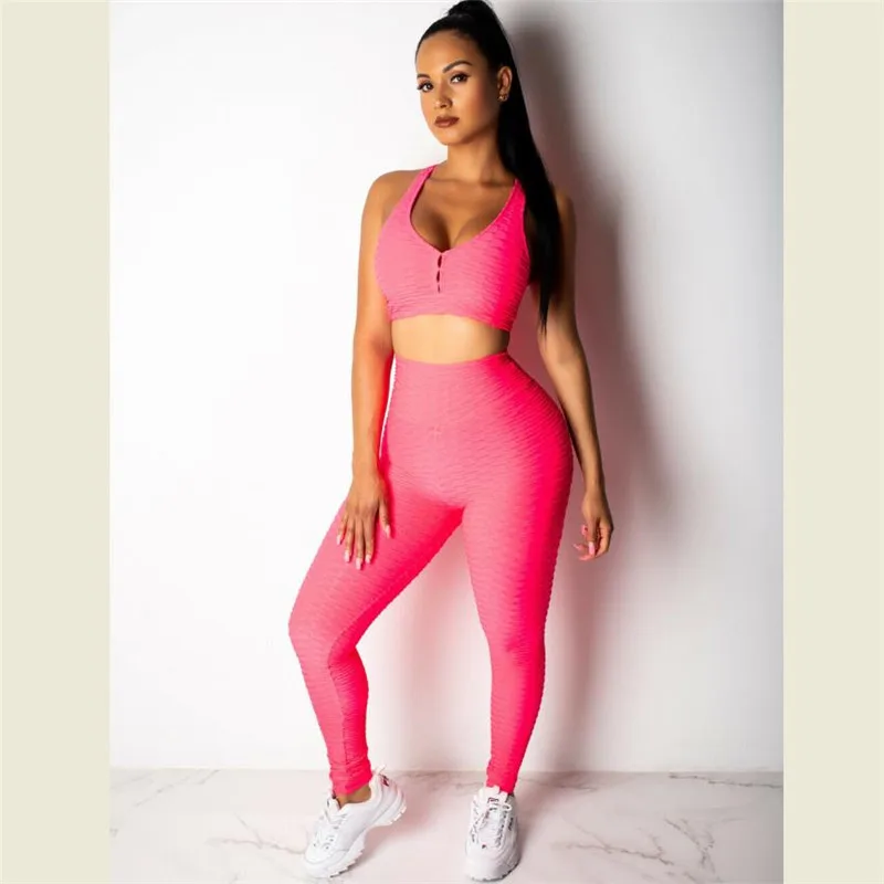 Женские Бесшовные Леггинсы и бюстгальтер на бретельках|Комплекты для йоги| |