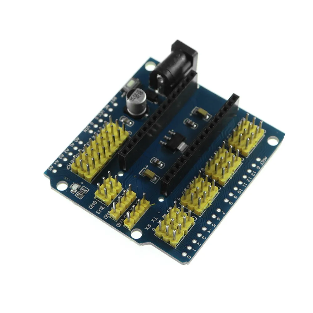 Плата совместимая с контроллером NANO I/O датчик расширения Shield Module для Arduino UNO R3 Nano