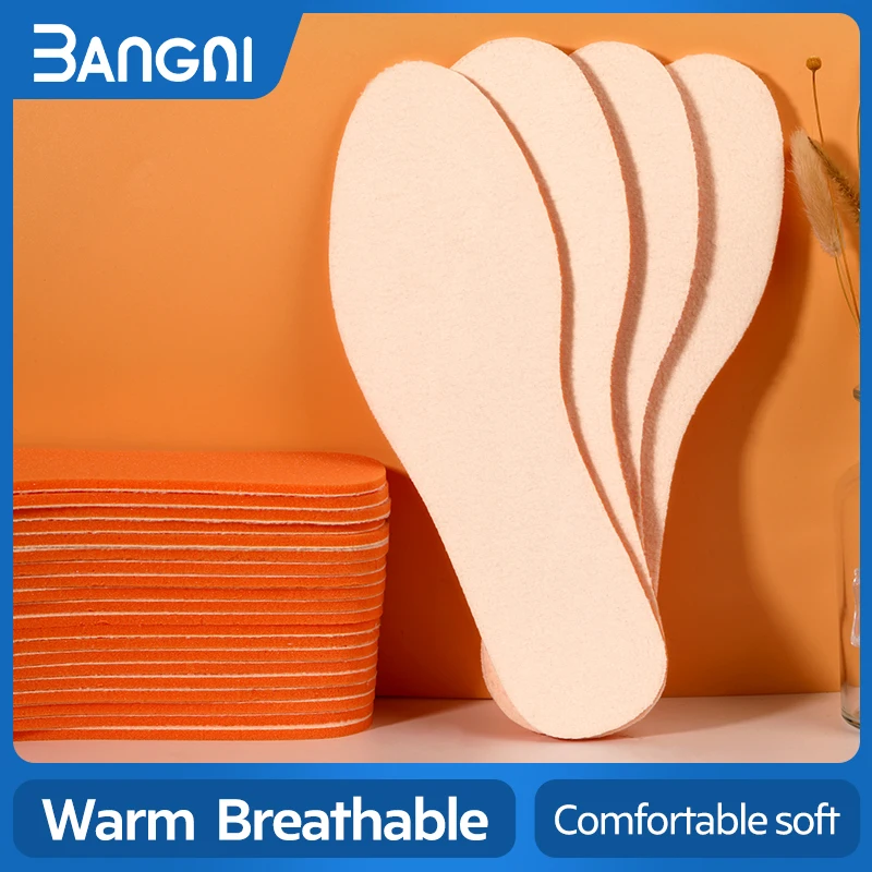

3ANGNI Heated Insoles Cushion Breathable Inserts Semelle Chauffante Ortholite Thermal Warm Sweat Feet Shoes Pad For Men Women