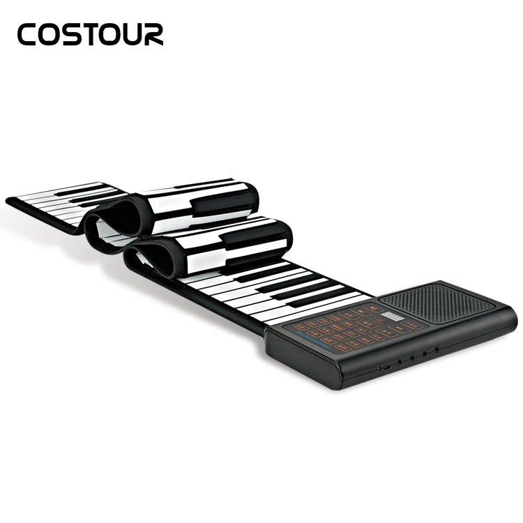 88-key curly piano folding electronic hand-rolled piano keyboard children's toy portable USB rechargeable digital piano gift