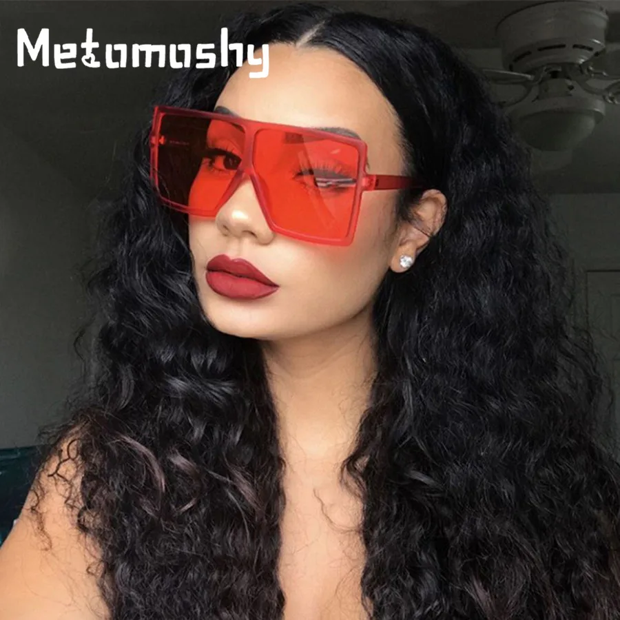 Мужские солнцезащитные очки с градиентными линзами большие квадратные