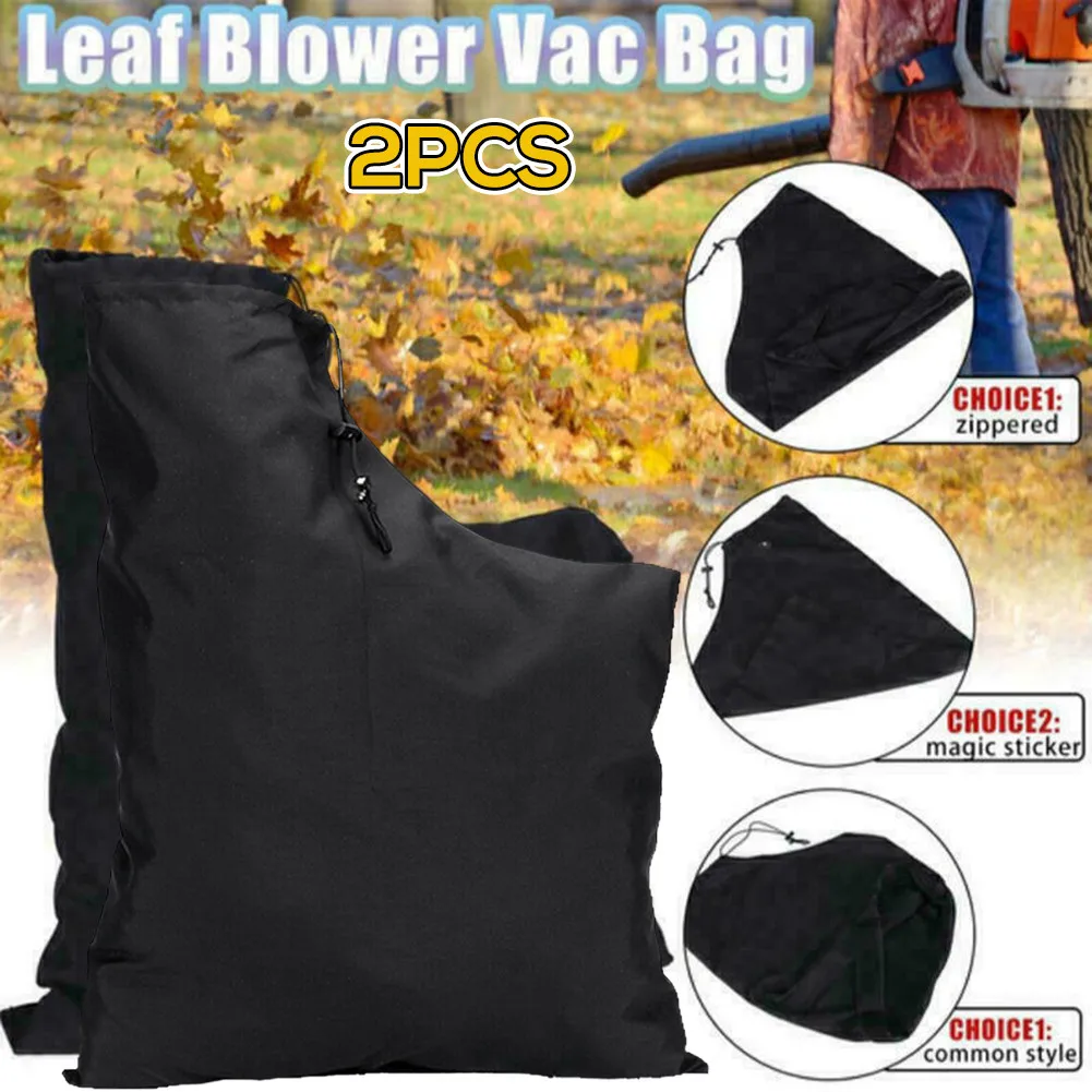 

2pcs Leaf Blower Vacuum Collection Sack Suitable For Leaf Vacuum Leaves Cleaner Catch Sack Bag Set Bag Outdoor New Arrival