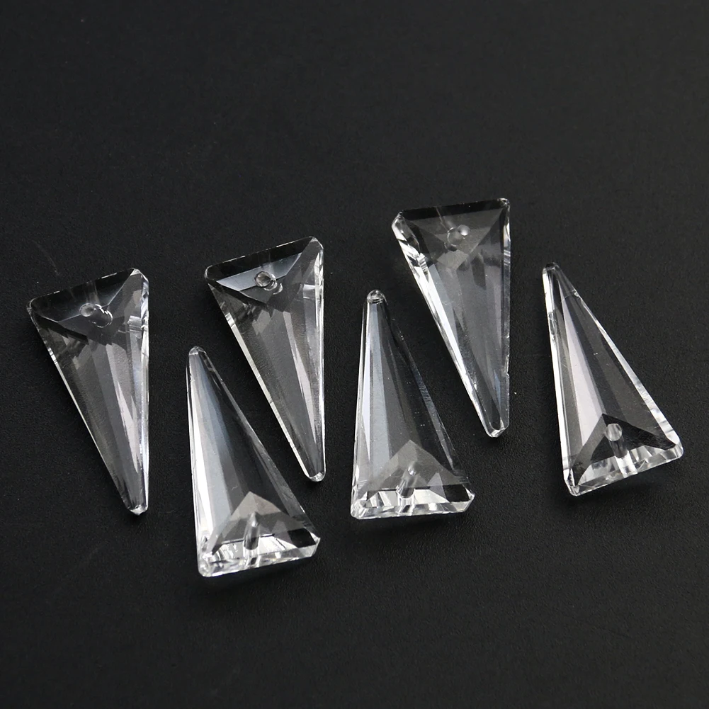 

5 шт. прозрачная треугольная люстра, подвесные хрустальные украшения, Ловца солнца, искусство, Хрустальная Призма, граненые бусины, домашний...