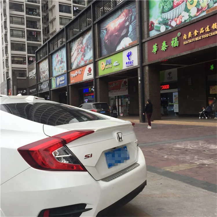 Для HONDA Civic спойлер 2016-2018 civic Высокое качество ABS Материал заднее крыло автомобиля