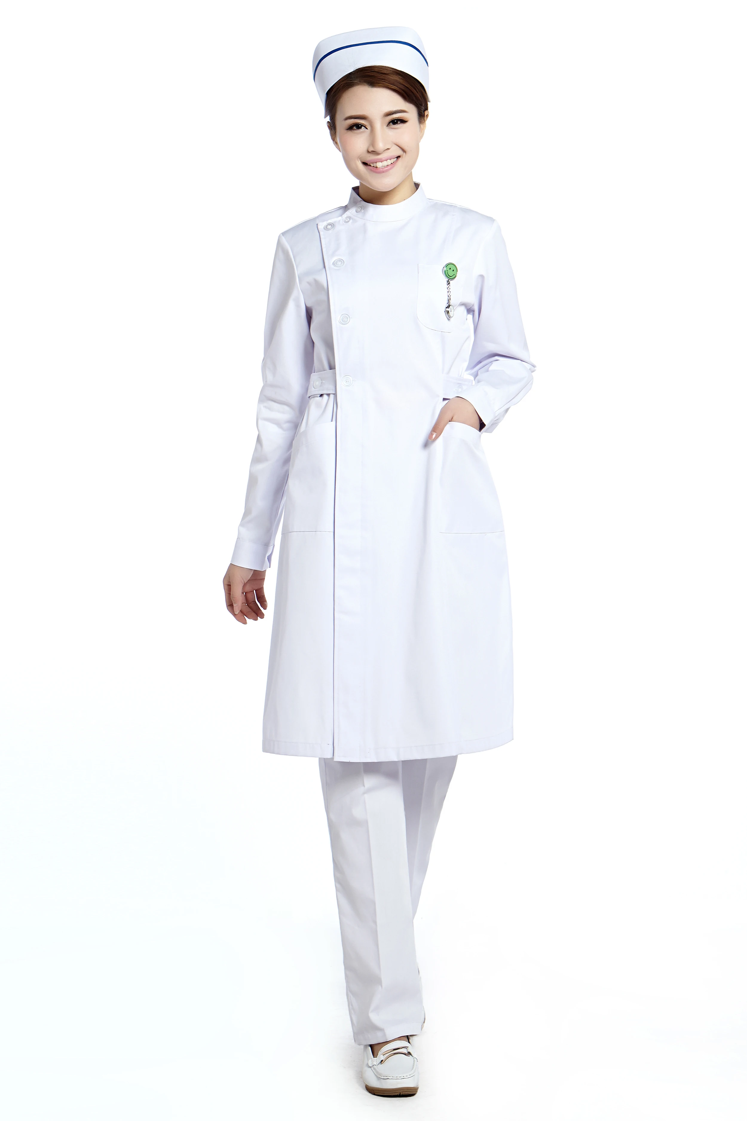 Медицинская форма белая медсестры с длинным рукавом для больницы | Тематическая
