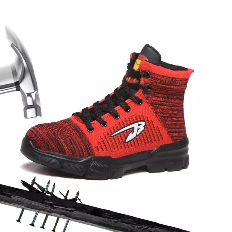 Мужская Рабочая обувь стальным носком мужские ботинки защитой проколов зимняя