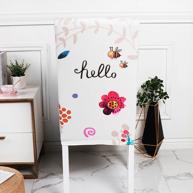 

Chair Cover Stretch Dining Table and Chair Cover Spandex Chair Cover Fashion Home Decoration Chair Cover Universal Cover Chair