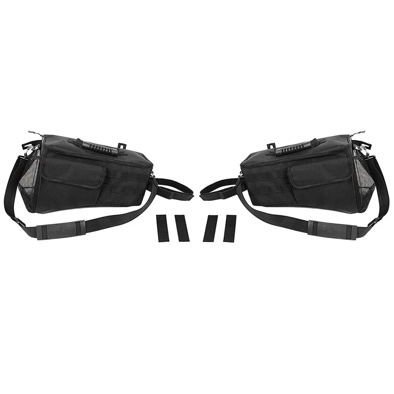

For JK Storage Bag Box Rear Trunk Pockets Organizer for 2007-2017 Jeep Wrangler JK JKU 4 Door, Durable Oxford