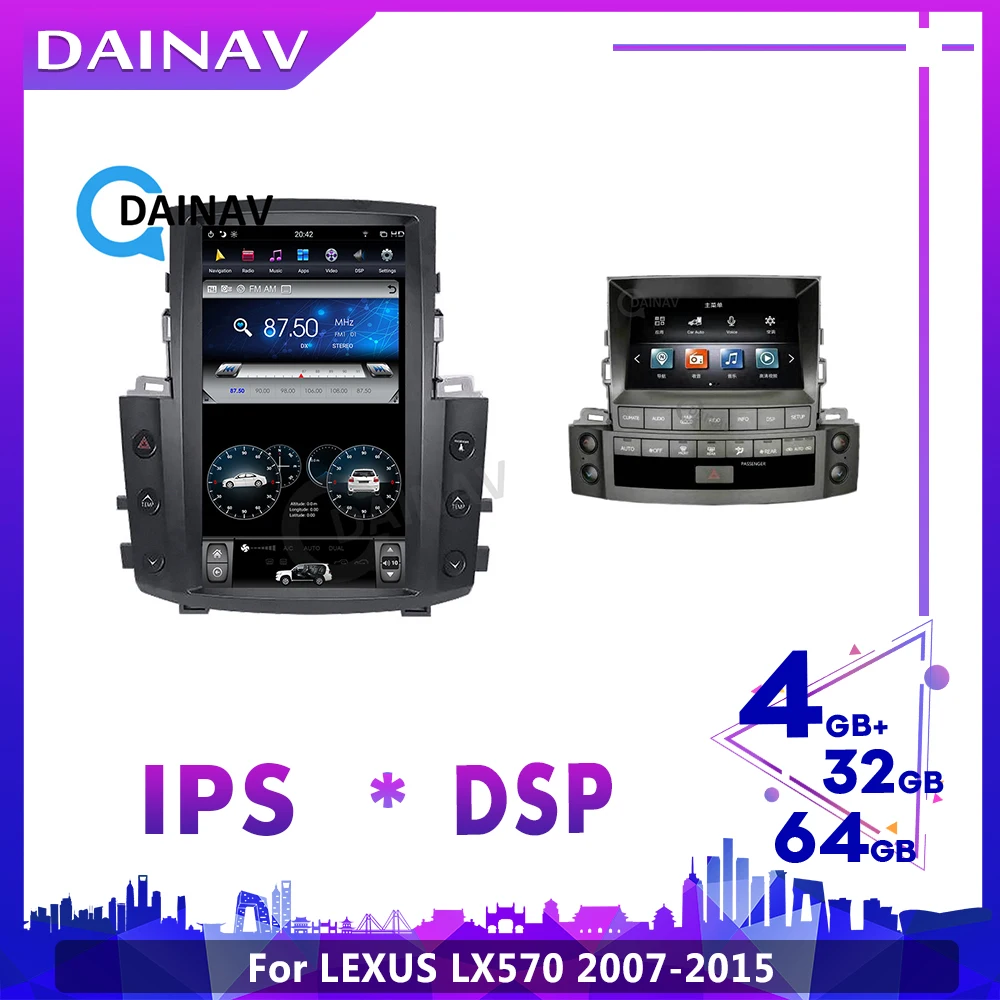 

Автомобильный GPS-навигатор на платформе Android с вертикальным экраном для lexus lx570 2017-2015, Автомобильный мультимедийный плеер, автомобильное радио, магнитофон в стиле Тесла